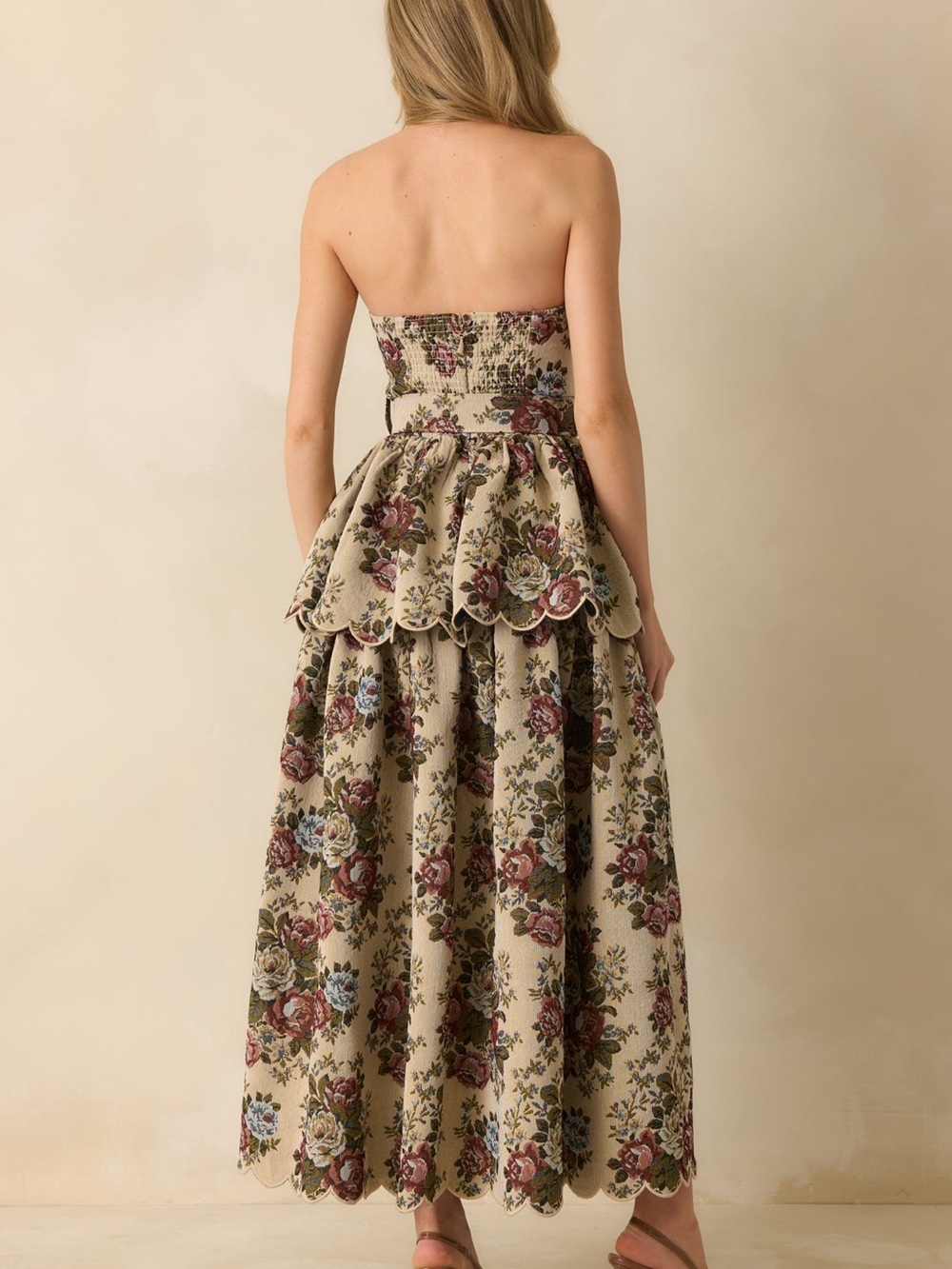Mable Strapless Floral Maxi Dress - Picture 3 of 12